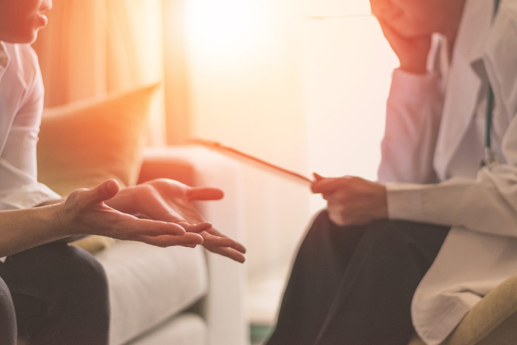 Therapist speaking with a client during an individual counseling session in West Chester PA